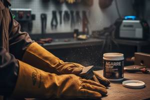 Mantenimiento de guantes de soldadura: eliminación de residuos metálicos y regeneración de agarre